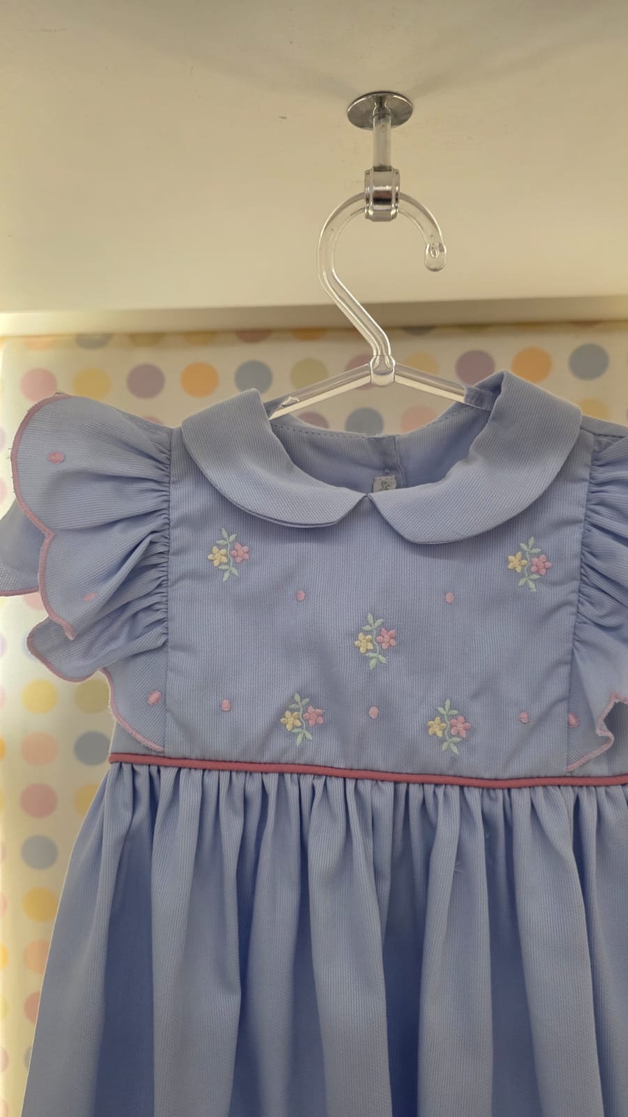 Vestido Bebê Luna Azul Buá