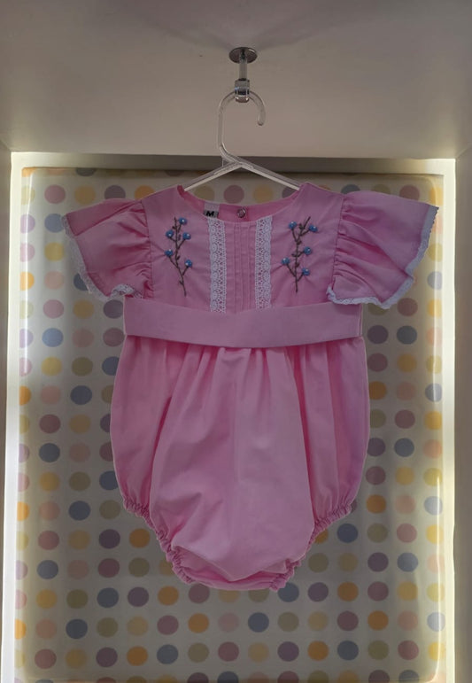 Homper Bebê Rosa Bordado Buá
