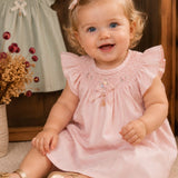 Vestido Bebê Casinha de Abelha Rosa Buá