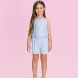 Conjunto Infantil Azul Paetês Petit Cherie