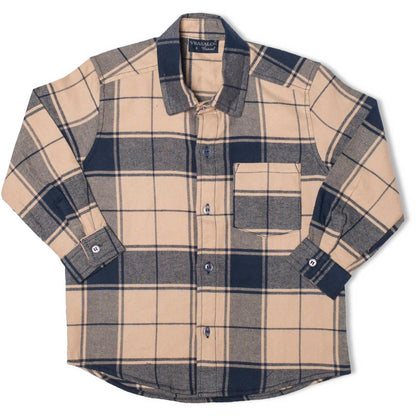 Camisa Xadrez Bege