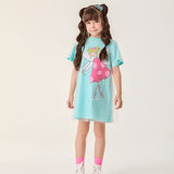 Vestido Infantil Azul Fada Buá