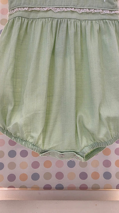 Homper Bebê Floral Verde Buá