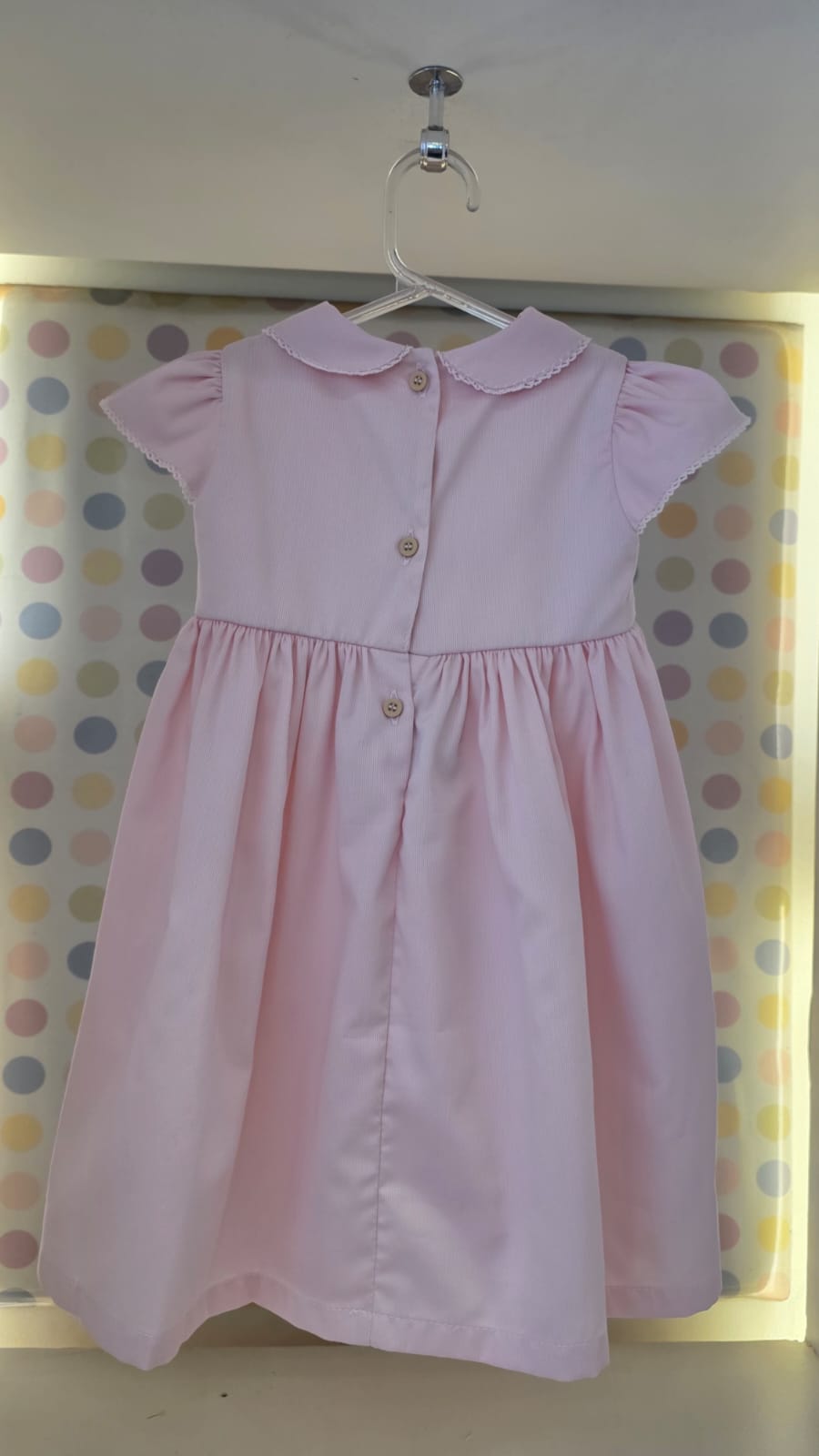 Vestido Bebê Rosa Flor Rococó Buá