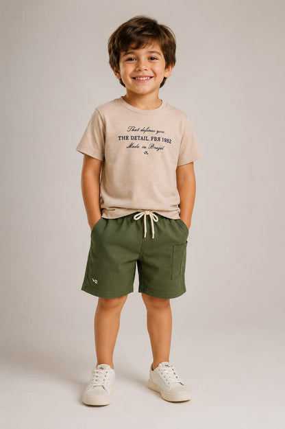 Conjunto Infantil Verde Miltar Buá