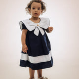 Vestido Bebê Marinho Buá