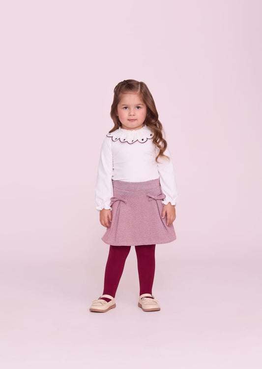 Conjunto Infantil Saia Tweed Buá