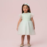 Vestido Infantil Verde Água Petit Cherie