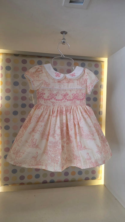 Vestido Bebê França Rosa Buá