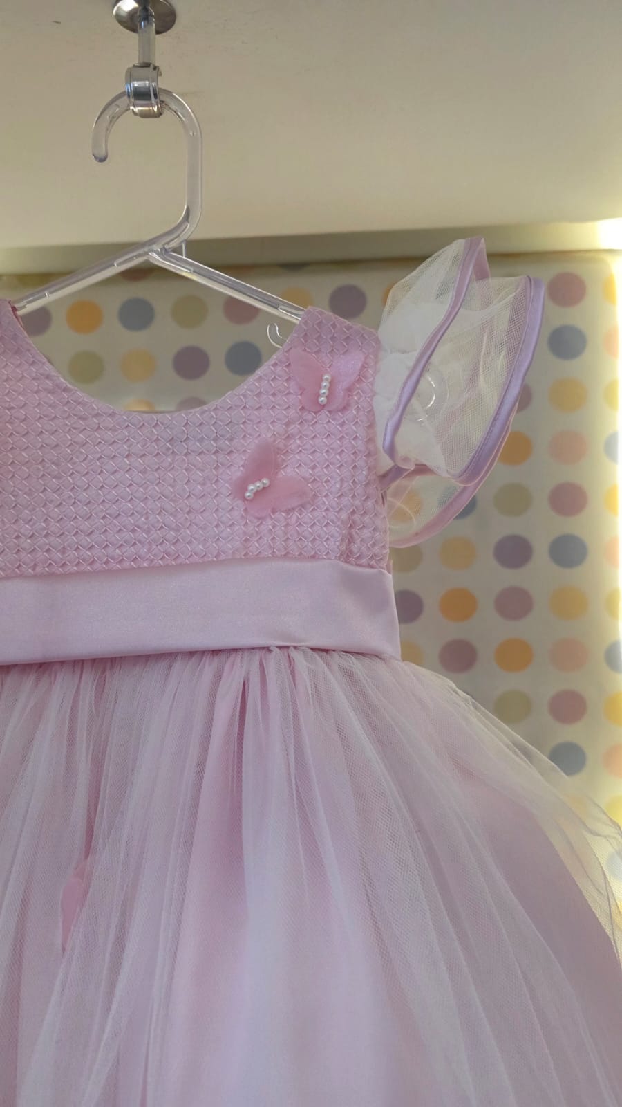 Vestido Bebê Rosa Borboleta Buá