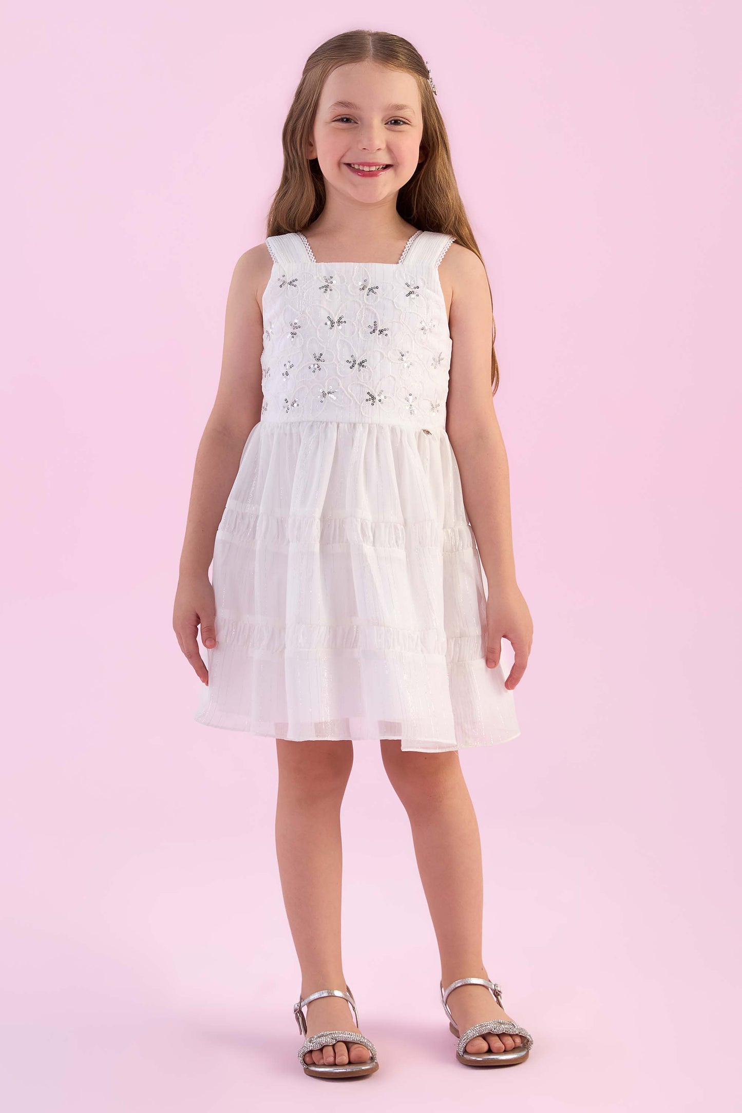 Vestido Infantil Bordado Petit Cherie