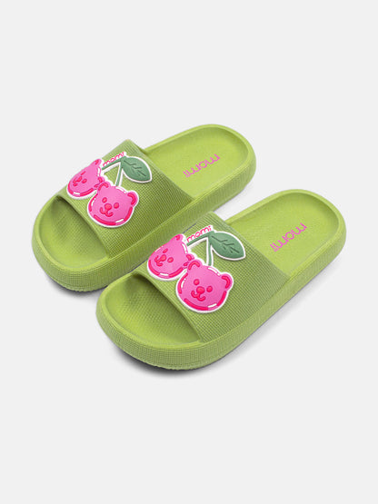 Slide Infantil Nuvem Verde Urso Momi