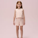 Conjunto Infantil Texturizado Rosa Petit Cherie