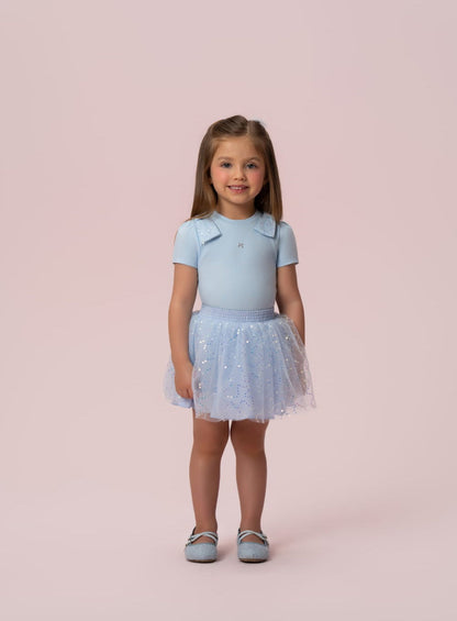 Conjunto Infantil Azul Paetê Petit Cherie