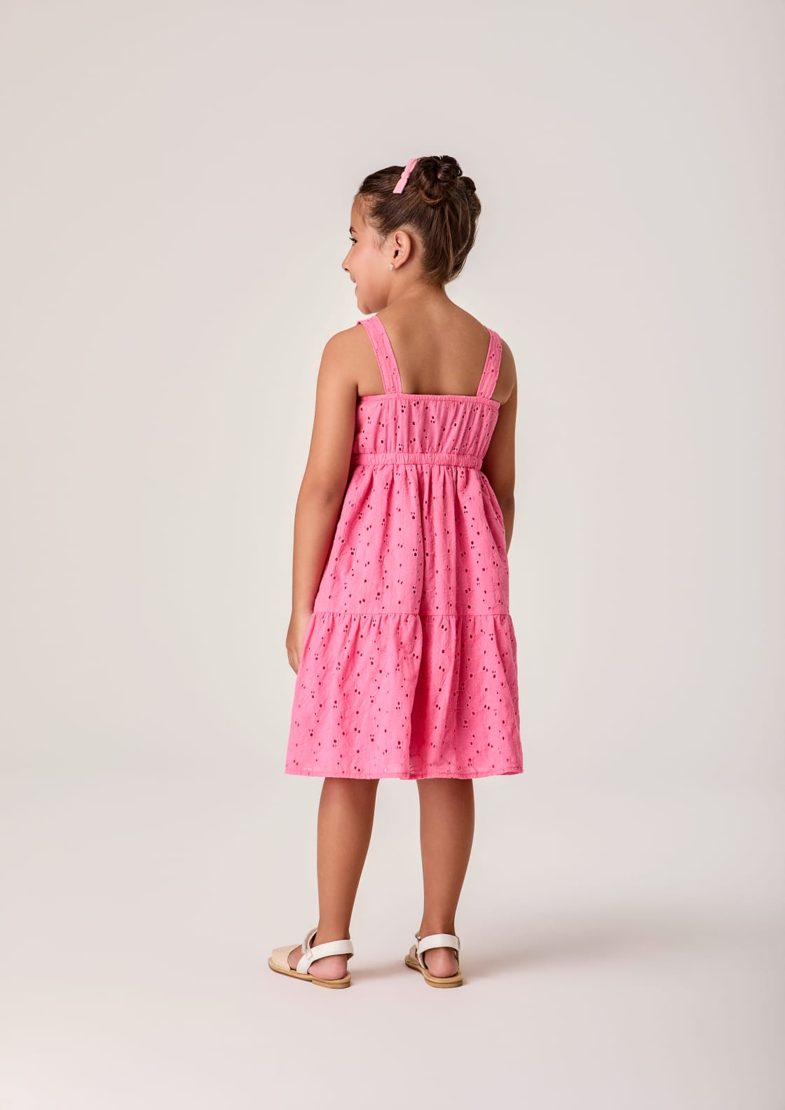 Vestido Infantil Rosa Laise Buá