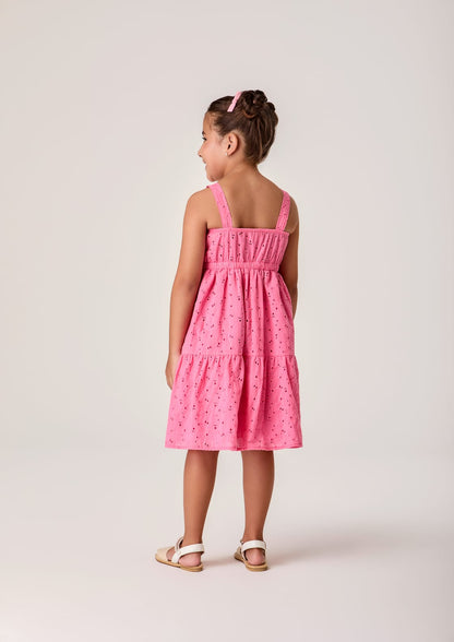 Vestido Infantil Rosa Laise Buá