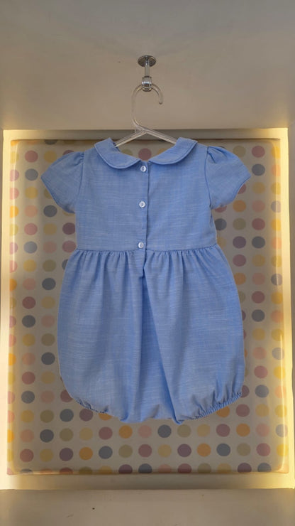 Homper Bebê Floral Azul Buá