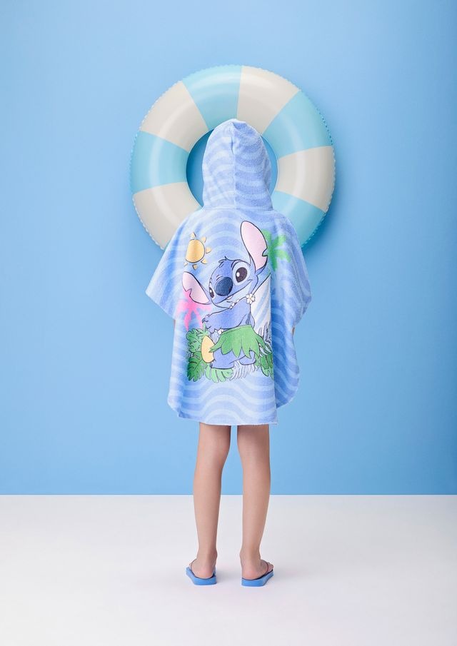 Roupão Infantil Stitch com Capuz Momi
