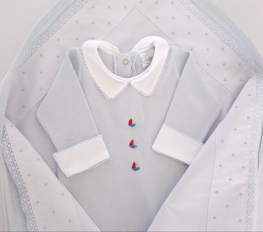 Macacão Bebê Barquinho Buá