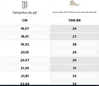 All Star Chuck Taylor Shine Dourado