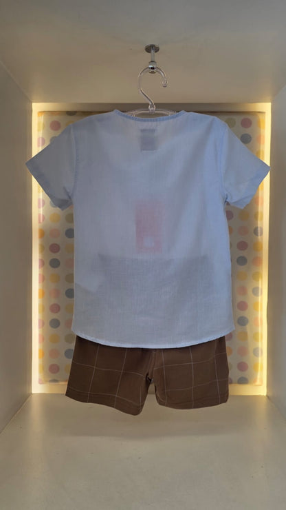 Conjunto Infantil Menino Bata Azul Buá
