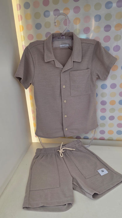 Conjunto Infantil Menino Cáqui Buá