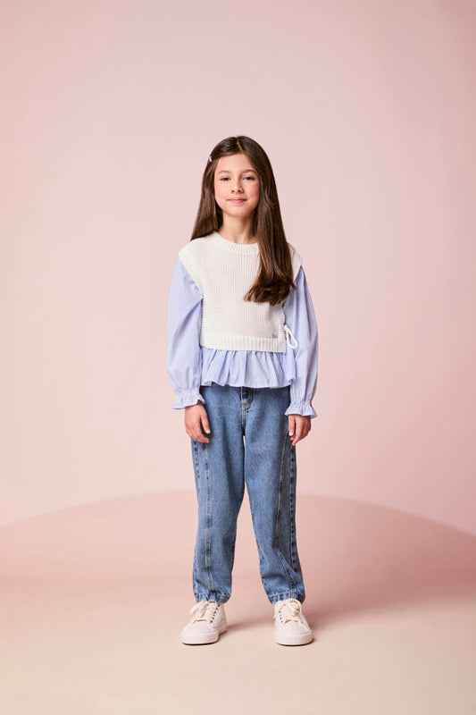 Camisa Infantil c/Colete Momi