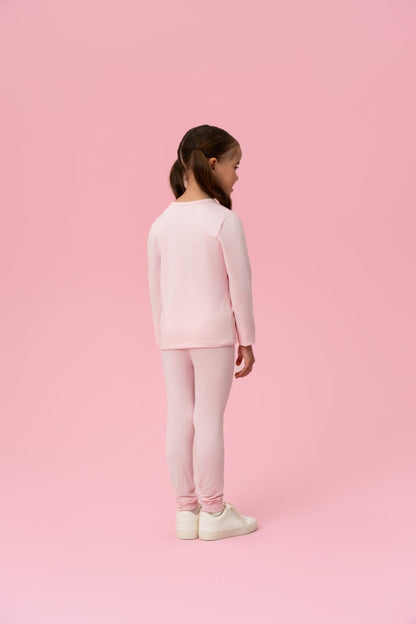Conjunto Infantil Térmico Rosa Claro