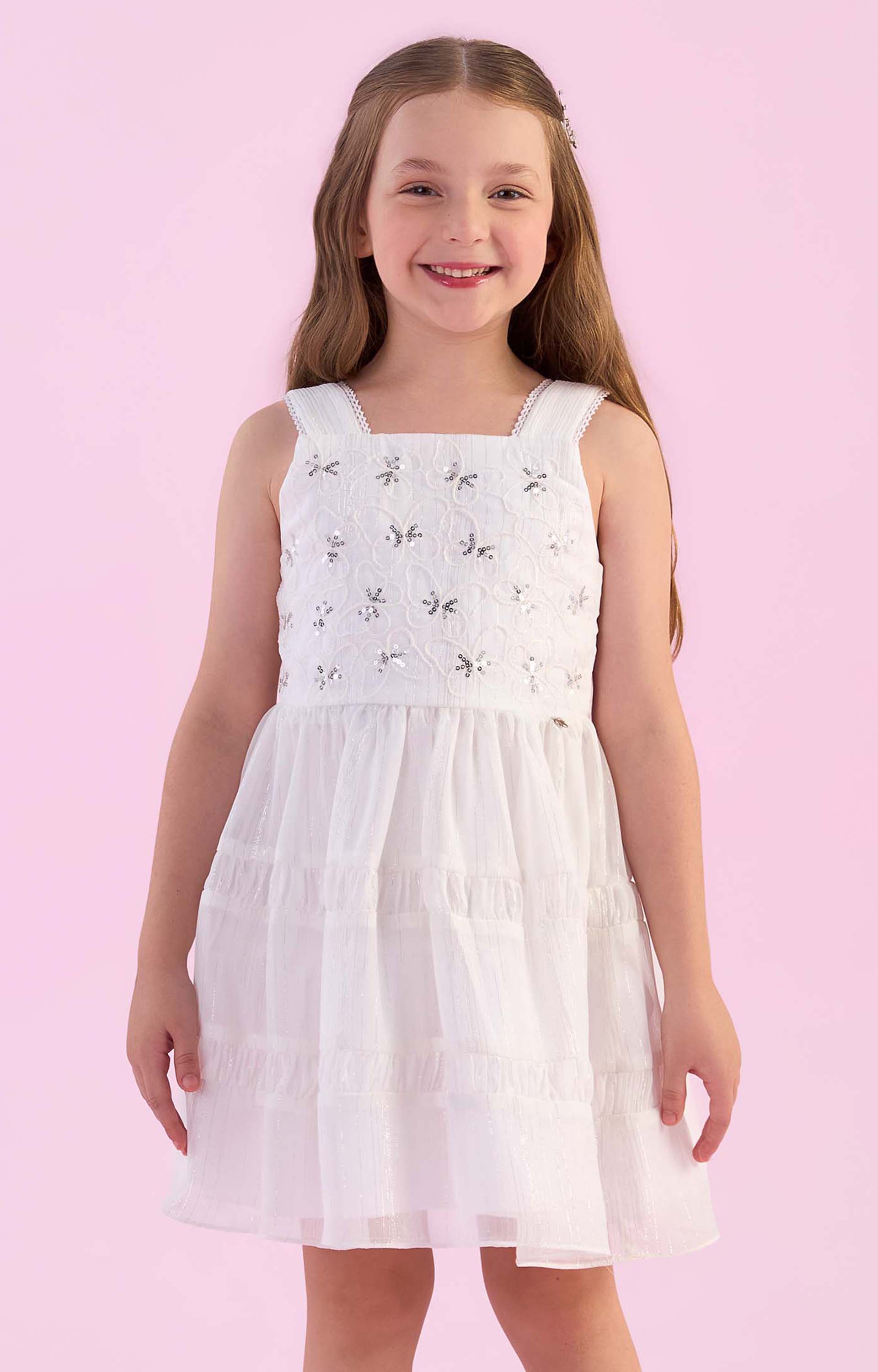 Vestido Infantil Bordado Petit Cherie