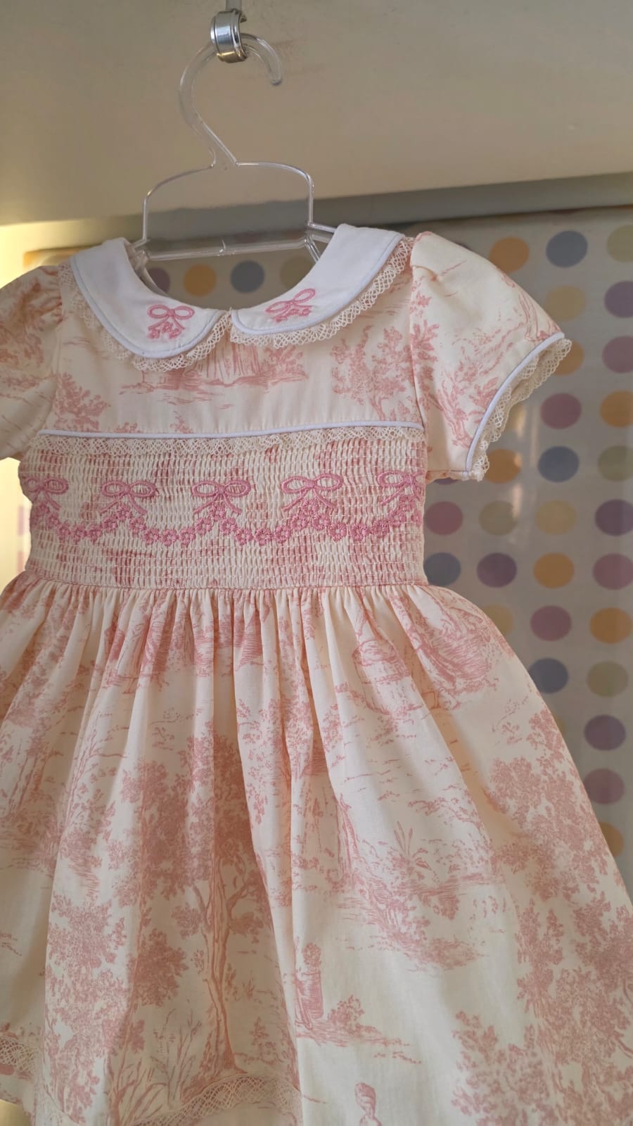 Vestido Bebê França Rosa Buá