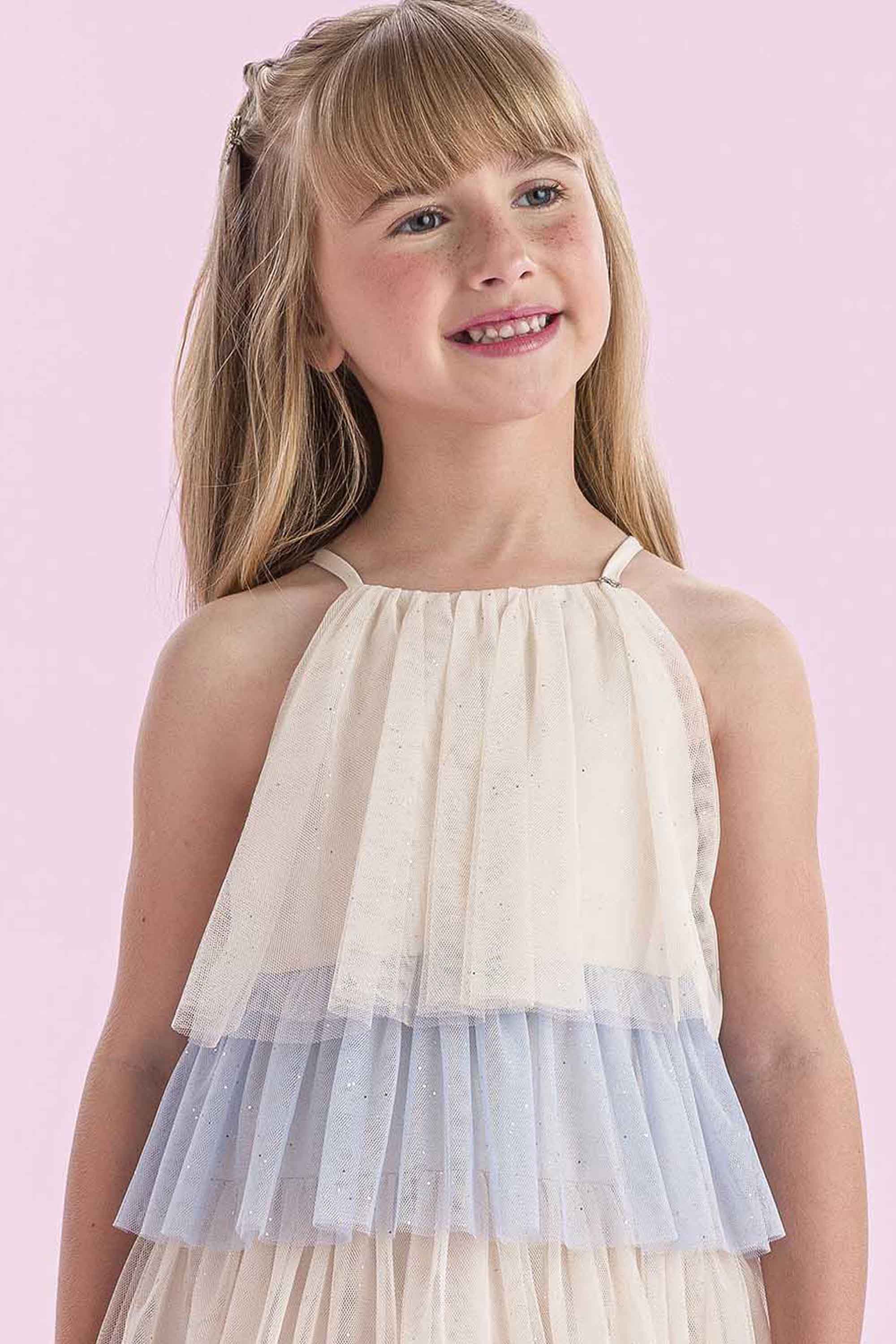 Vestido Babados Color Petit Cherie