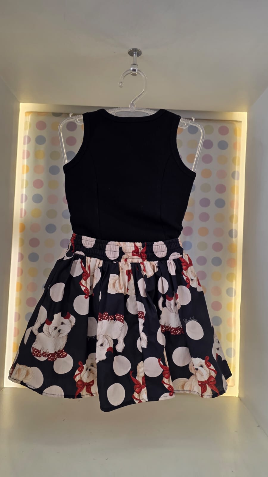 Conjunto Infantil Preto Cachorros Pituchinhus