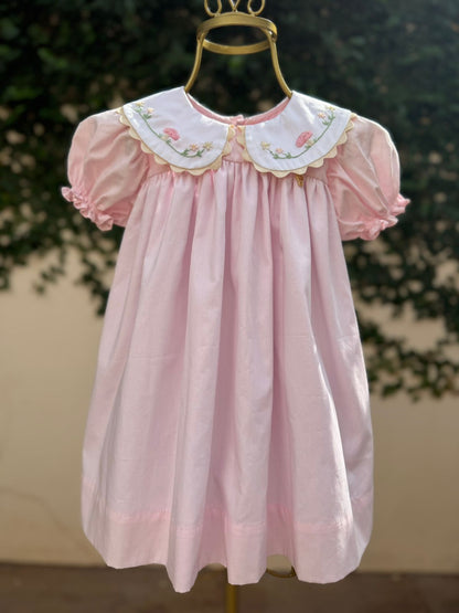 Vestido Infantil Cogumelo Rosa Buá