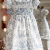 Vestido Infantil França Azul Buá