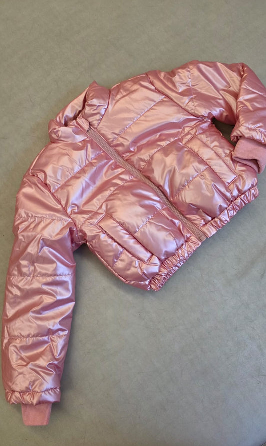 Jaqueta Infantil Puffer Rosa Buá