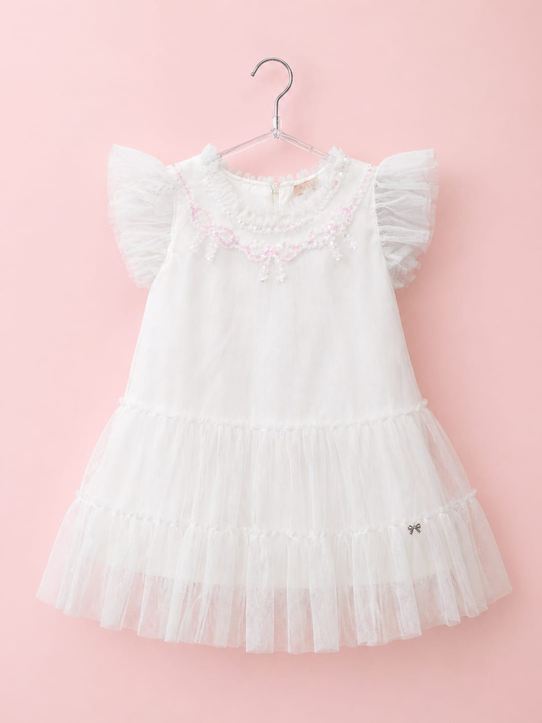 Vestido Bebê Branco Laços Petit Cherie
