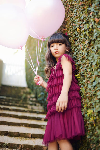 Vestido Infantil Marsala Buá