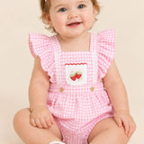 Romper Bebê Rosa Morango Buá