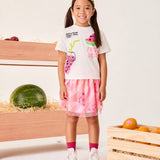 Conjunto Infantil Menina Tule Melancia Buá