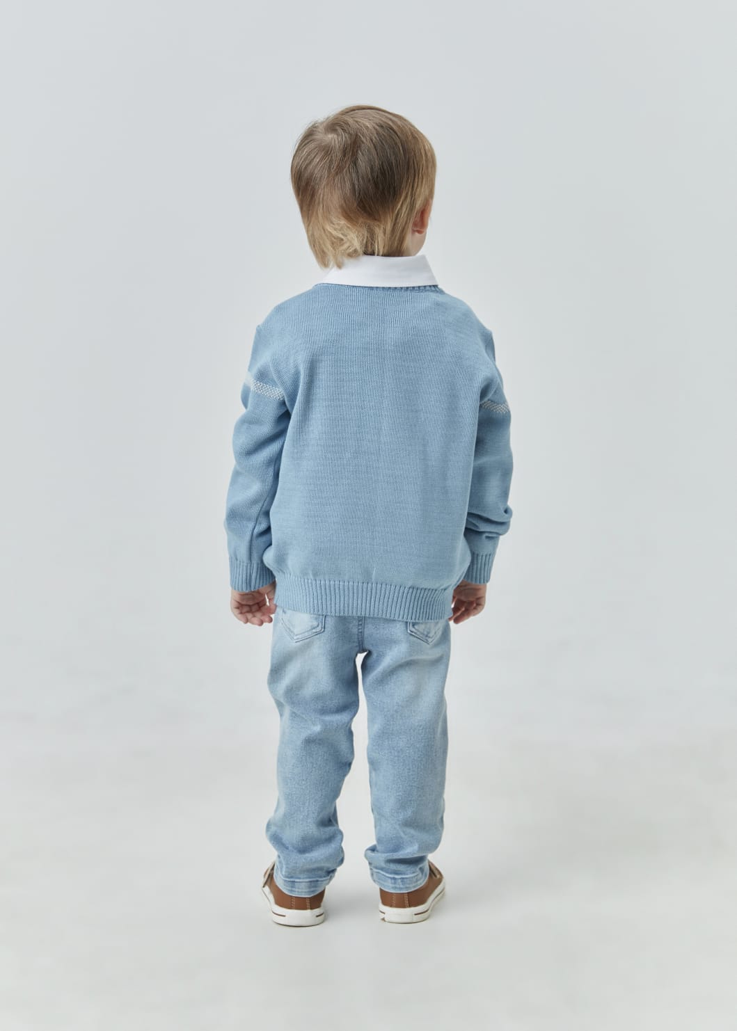 Blusa Tricot Xadrez UM+UM