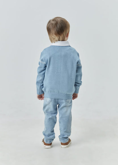 Blusa Tricot Xadrez UM+UM