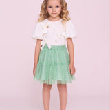 Conjunto Infantil Saia Tule Buá