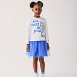 Conjunto Infantil Frozen Saia Tule Buá