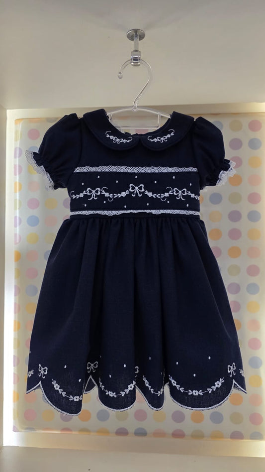 Vestido Bebê Marinho Buá