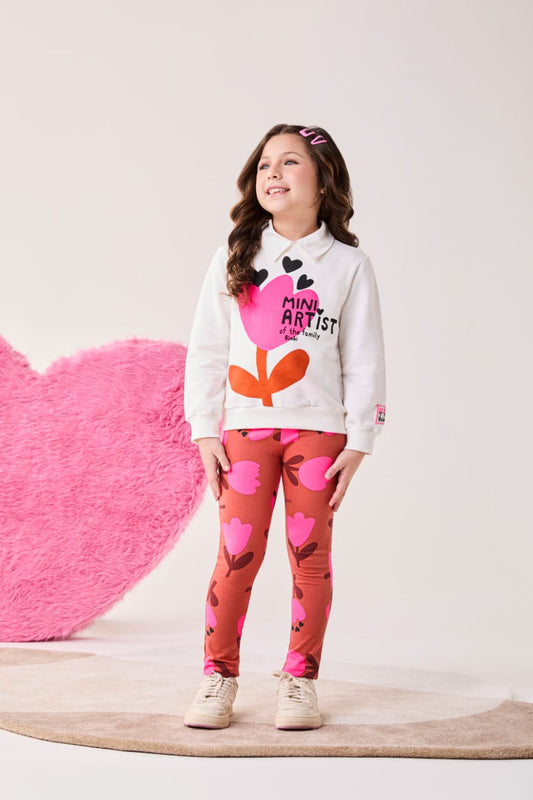 Conjunto Infantil Moletom Tulipa Bimbi