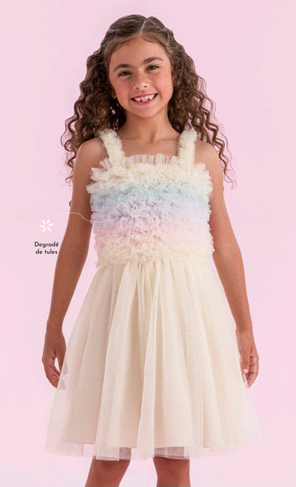 Vestido Bege Color Petit Cherie