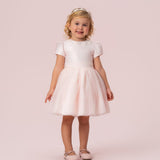 Vestido Infantil Rosa Flor Petit Cherie