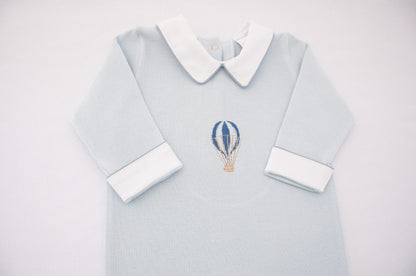 Macacão Masculino Bebê Balão Azul Buá