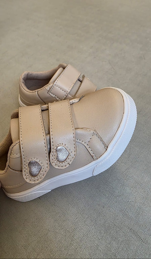 Tênis Infantil Velcro Creme Buá