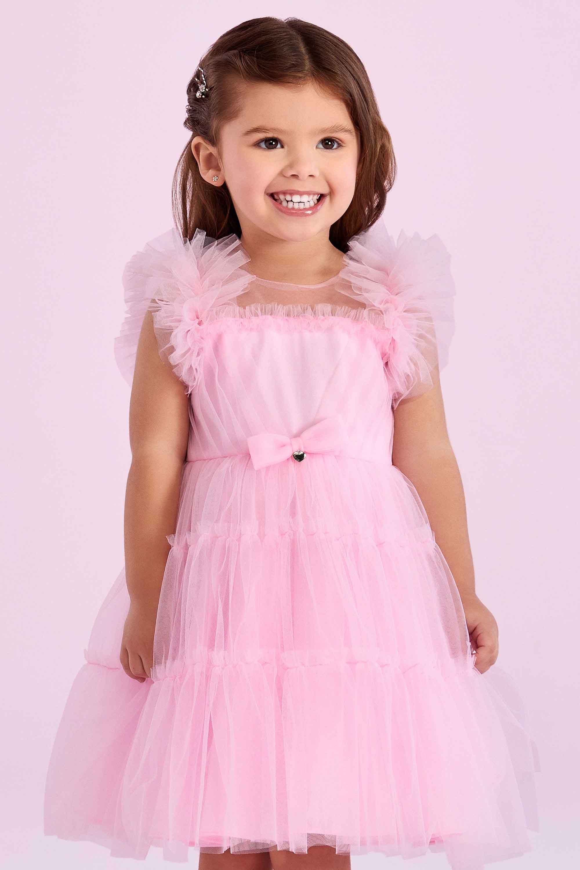 Vestido Rosa Suave Petit Cherie